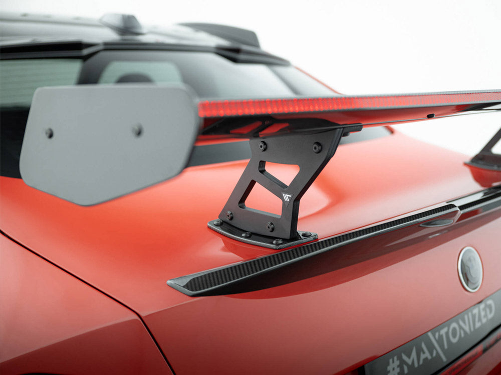 Carbon Spoiler With Internal Brackets Uprights + LED compatible with BMW M2 G87