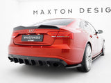 Rear Valance compatible with Audi A5 S Line Sportback 8T (Version with single exhaust tips on both sides)