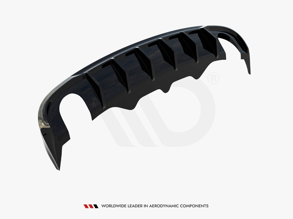 Rear Valance compatible with Audi A5 S Line Sportback 8T (Version with single exhaust tips on both sides)