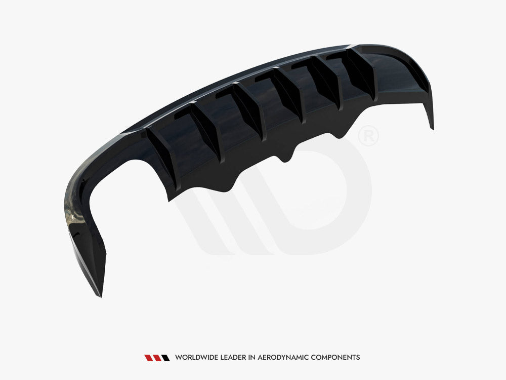 Rear Valance compatible with Audi A5 S Line Sportback 8T (Version with dual exhaust tips on one Side)