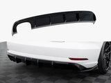 Rear Valance compatible with Audi A3 Sedan 8V Facelift (Version with dual exhaust tips on one Side)