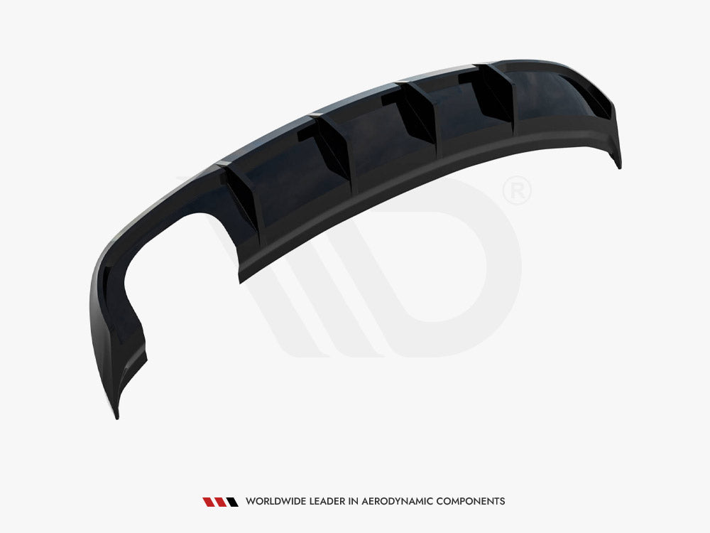 Rear Valance compatible with Audi A3 Sedan 8V Facelift (Version with dual exhaust tips on one Side)