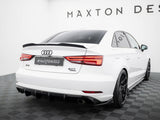 Rear Valance compatible with Audi A3 Sedan 8V Facelift (Version with single exhaust tips on both sides)