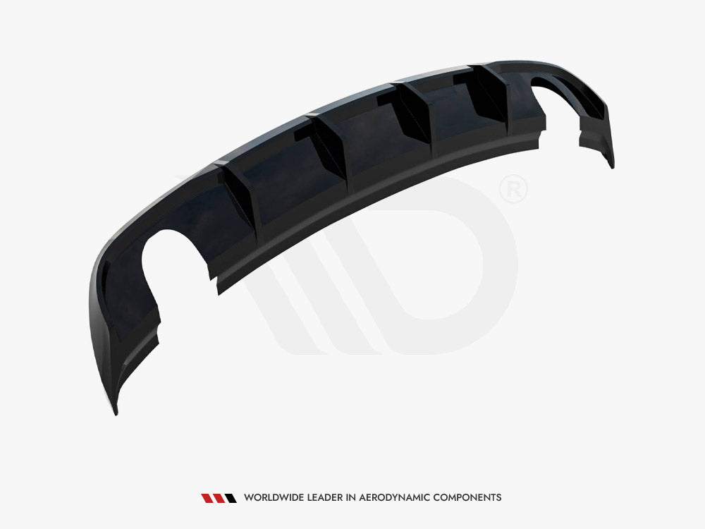 Rear Valance compatible with Audi A3 Sedan 8V Facelift (Version with single exhaust tips on both sides)