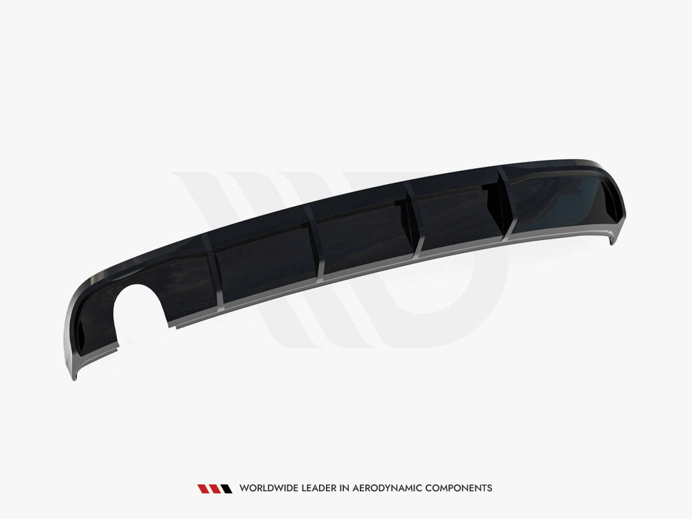 Rear Valance compatible with Audi A3 Sedan 8V Facelift (Version with single exhaust tips on one Side)