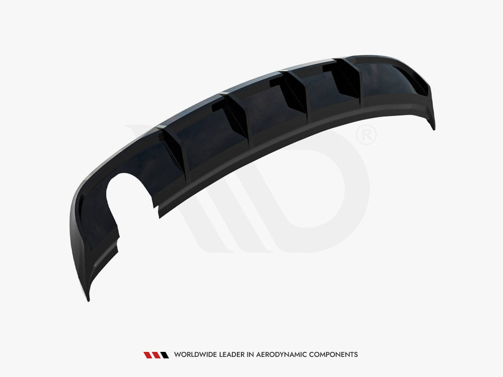Rear Valance compatible with Audi A3 Sedan 8V Facelift (Version with single exhaust tips on one Side)