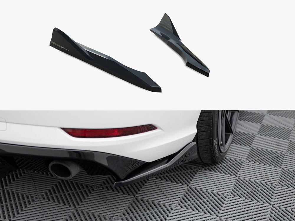 Rear Side Splitters V.2 compatible with Audi A3 Sedan 8V Facelift