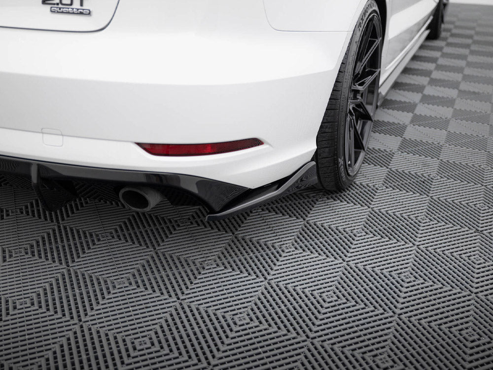 Rear Side Splitters V.2 compatible with Audi A3 Sedan 8V Facelift