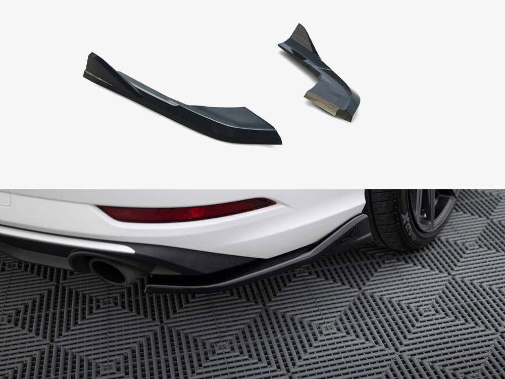Rear Side Splitters V.1 compatible with Audi A3 Sedan 8V Facelift