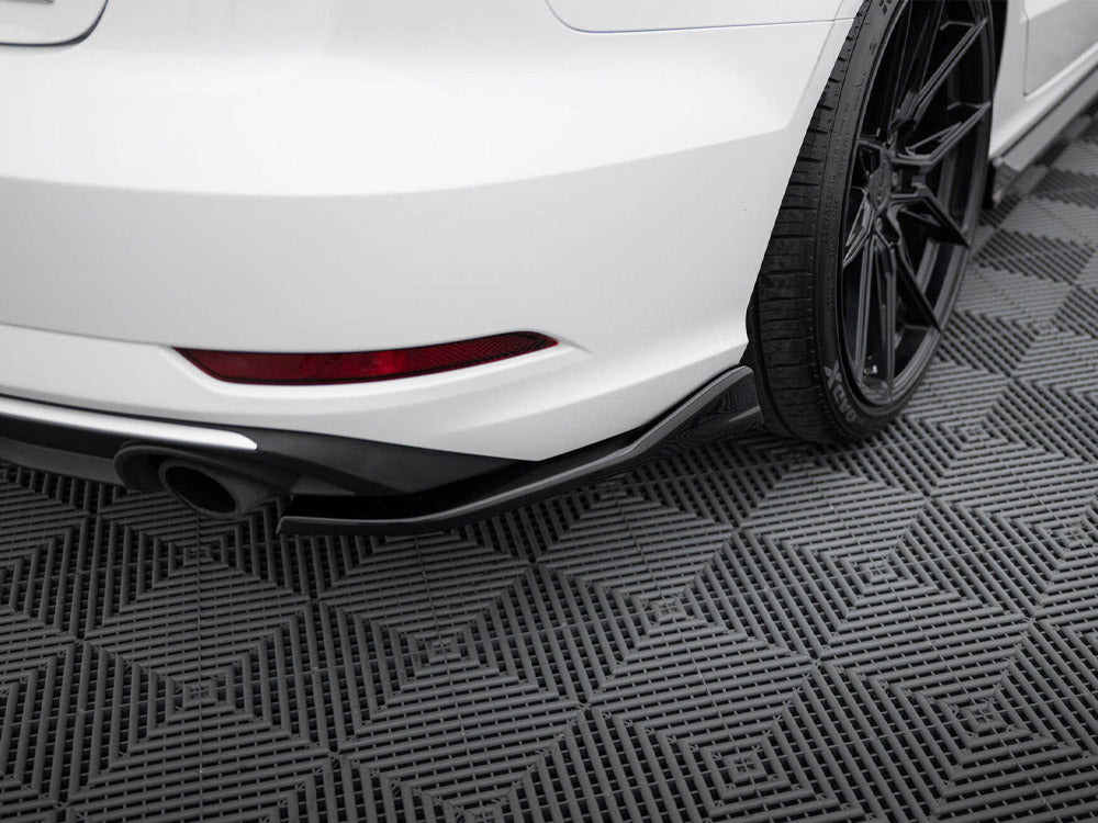 Rear Side Splitters V.1 compatible with Audi A3 Sedan 8V Facelift