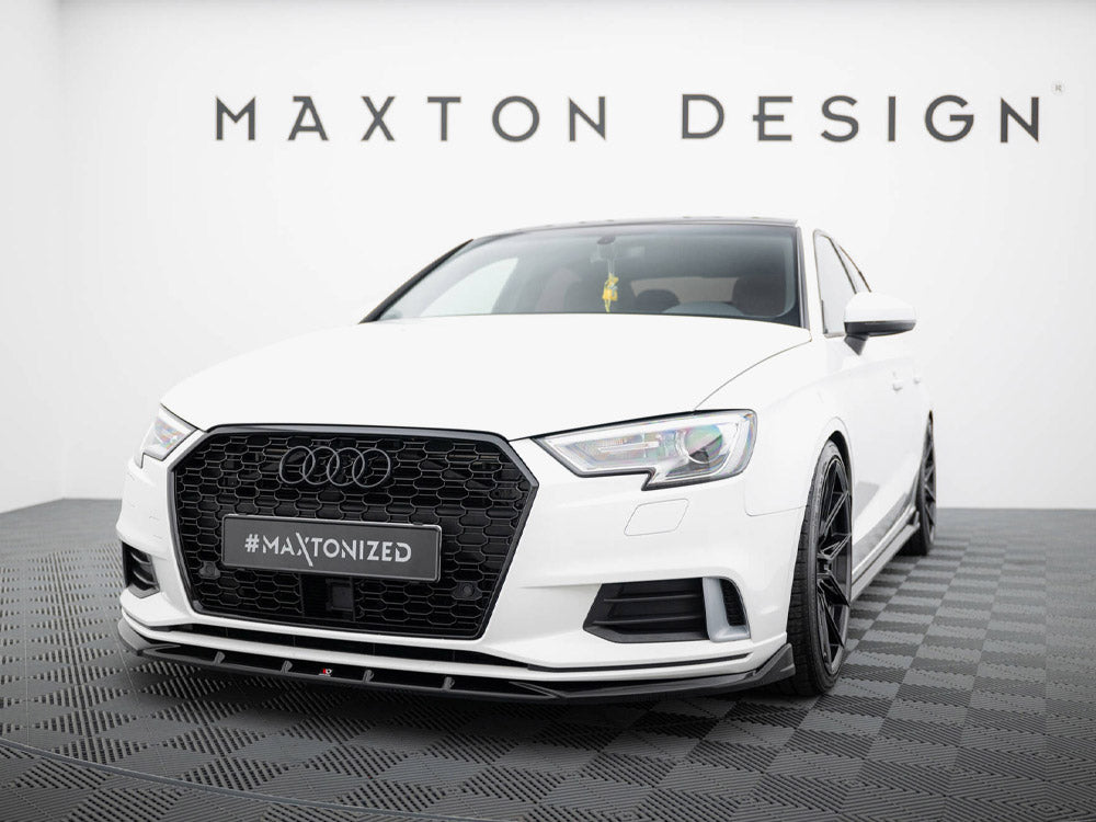 Front Splitter compatible with Audi A3 Sedan 8V Facelift