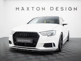 Front Splitter compatible with Audi A3 Sedan 8V Facelift