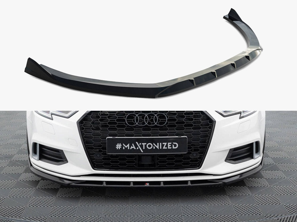Front Splitter compatible with Audi A3 Sedan 8V Facelift