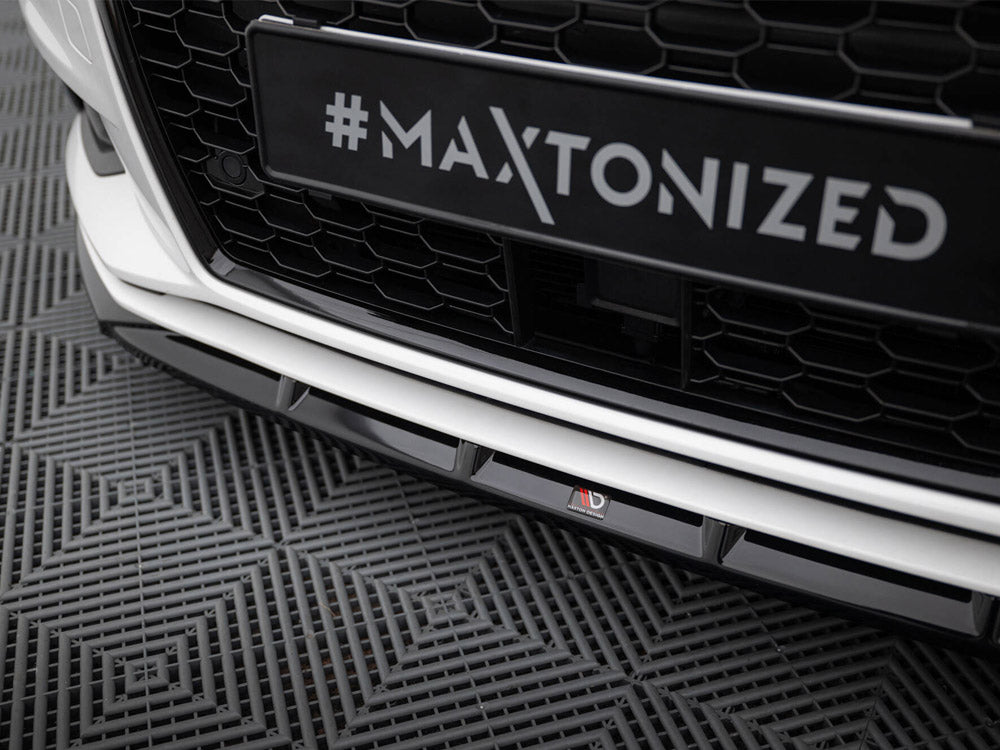 Front Splitter compatible with Audi A3 Sedan 8V Facelift