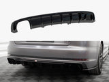 Rear Valance V.1 compatible with Audi A4 S Line B9 (Version with dual exhaust tips on one Side)