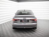 Rear Valance V.1 compatible with Audi A4 S Line B9 (Version with dual exhaust tips on one Side)