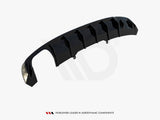 Rear Valance V.1 compatible with Audi A4 S Line B9 (Version with dual exhaust tips on one Side)