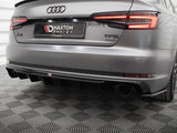 Rear Valance V.1 compatible with Audi A4 S Line B9 (Version with single exhaust tips on both sides)