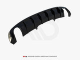 Rear Valance V.1 compatible with Audi A4 S Line B9 (Version with single exhaust tips on both sides)