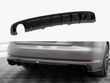 Rear Valance V.1 Audi A4 S Line B9 (Version with single exhaust tip on one Side)