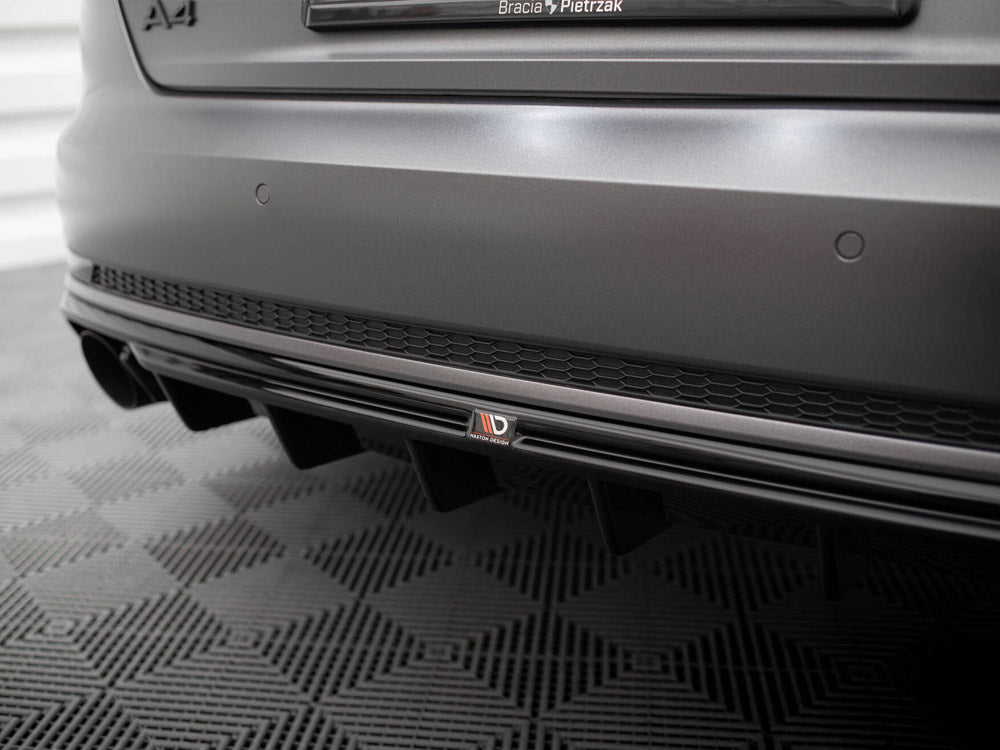 Rear Valance V.1 Audi A4 S Line B9 (Version with single exhaust tip on one Side)