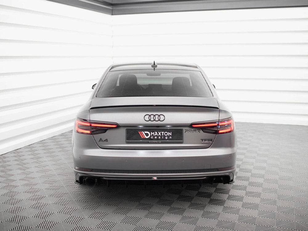 Rear Valance V.1 Audi A4 S Line B9 (Version with single exhaust tip on one Side)