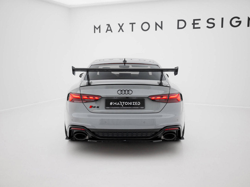 Carbon Spoiler With External Brackets Uprights V.1 compatible with Audi A5 / A5 S Line / S5 / RS 5 Coupe F5 / F5 Facelift