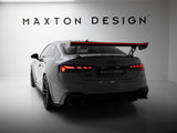 Carbon Spoiler With External Brackets Uprights V.1 + LED compatible with Audi A5 / A5 S Line / S5 / RS 5 Coupe F5 / F5 Facelift