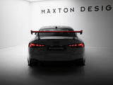 Carbon Spoiler With External Brackets Uprights V.1 + LED compatible with Audi A5 / A5 S Line / S5 / RS 5 Coupe F5 / F5 Facelift