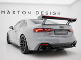 Carbon Spoiler With External Brackets Uprights V.1 + LED compatible with Audi A5 / A5 S Line / S5 / RS 5 Coupe F5 / F5 Facelift