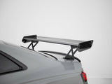 Carbon Spoiler With External Brackets Uprights V.1 + LED compatible with Audi A5 / A5 S Line / S5 / RS 5 Coupe F5 / F5 Facelift