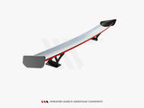 Carbon Spoiler With External Brackets Uprights V.1 + LED compatible with Audi A5 / A5 S Line / S5 / RS 5 Coupe F5 / F5 Facelift
