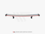 Carbon Spoiler With External Brackets Uprights V.1 + LED compatible with Audi A5 / A5 S Line / S5 / RS 5 Coupe F5 / F5 Facelift