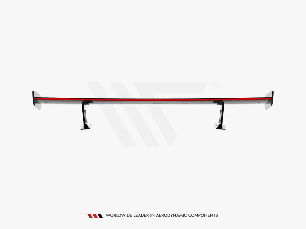 Carbon Spoiler With External Brackets Uprights V.1 + LED compatible with Audi A5 / A5 S Line / S5 / RS 5 Coupe F5 / F5 Facelift