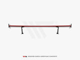 Carbon Spoiler With External Brackets Uprights V.1 + LED compatible with Audi A5 / A5 S Line / S5 / RS 5 Coupe F5 / F5 Facelift