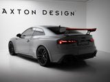 Carbon Spoiler With External Brackets Uprights V.2 + LED compatible with Audi A5 / A5 S Line / S5 / RS 5 Coupe F5 / F5 Facelift