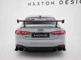 Carbon Spoiler With External Brackets Uprights V.2 + LED compatible with Audi A5 / A5 S Line / S5 / RS 5 Coupe F5 / F5 Facelift