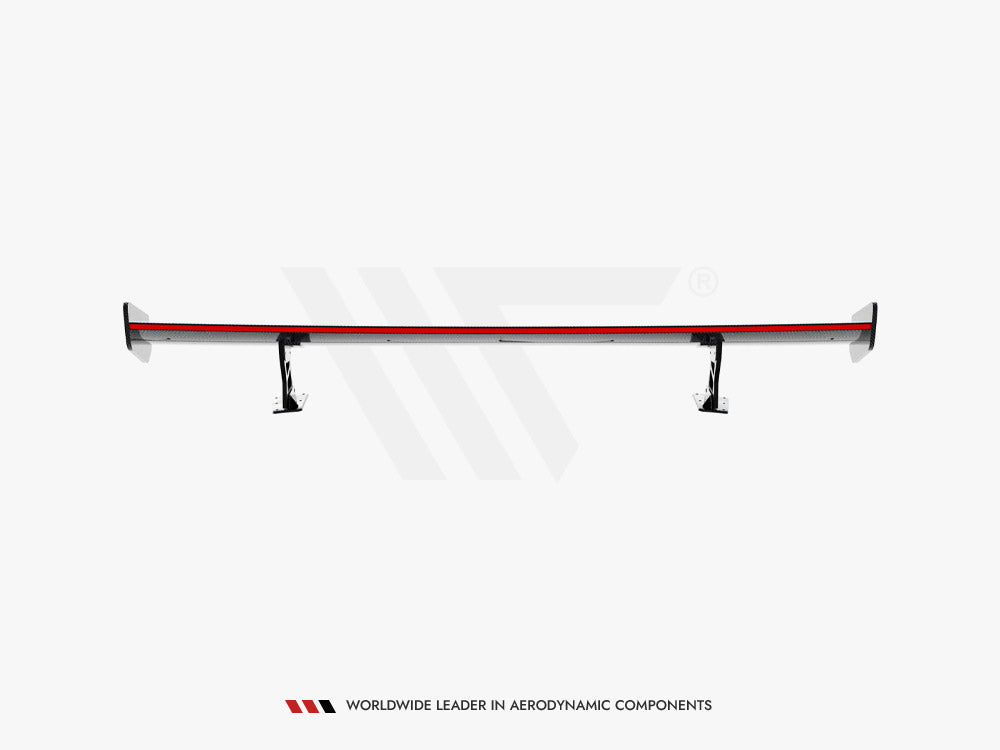 Carbon Spoiler With External Brackets Uprights V.2 + LED compatible with Audi A5 / A5 S Line / S5 / RS 5 Coupe F5 / F5 Facelift