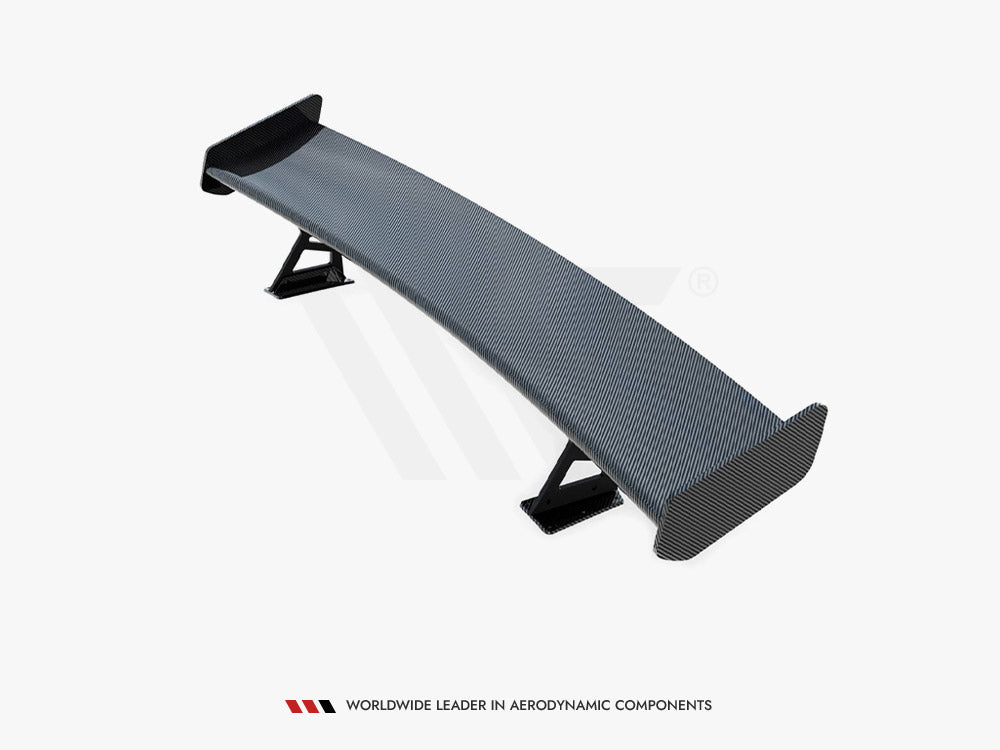 Carbon Spoiler With External Brackets Uprights V.2 + LED compatible with Audi A5 / A5 S Line / S5 / RS 5 Coupe F5 / F5 Facelift
