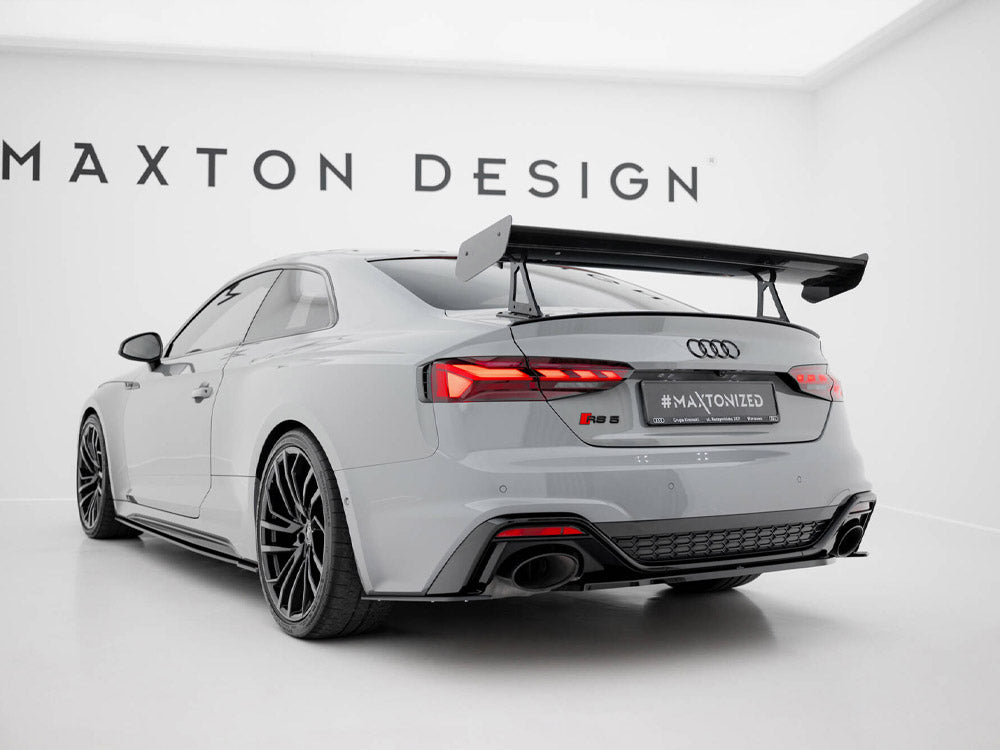 Carbon Spoiler With Upper Swan Mounting compatible with Audi A5 / A5 S Line / S5 / RS 5 Coupe F5 / F5 Facelift