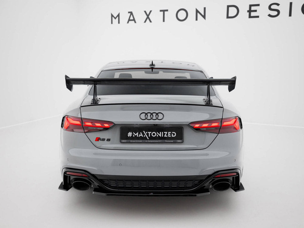 Carbon Spoiler With Upper Swan Mounting compatible with Audi A5 / A5 S Line / S5 / RS 5 Coupe F5 / F5 Facelift