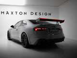 Carbon Spoiler With Upper Swan Mounting + LED compatible with Audi A5 / A5 S Line / S5 / RS 5 Coupe F5 / F5 Facelift