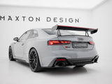 Carbon Spoiler With Upper Swan Mounting + LED compatible with Audi A5 / A5 S Line / S5 / RS 5 Coupe F5 / F5 Facelift