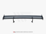 Carbon Spoiler With Upper Swan Mounting + LED compatible with Audi A5 / A5 S Line / S5 / RS 5 Coupe F5 / F5 Facelift