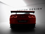 Carbon Spoiler With Internal Brackets Uprights + LED compatible with Chevrolet Camaro SS Mk6 Facelift