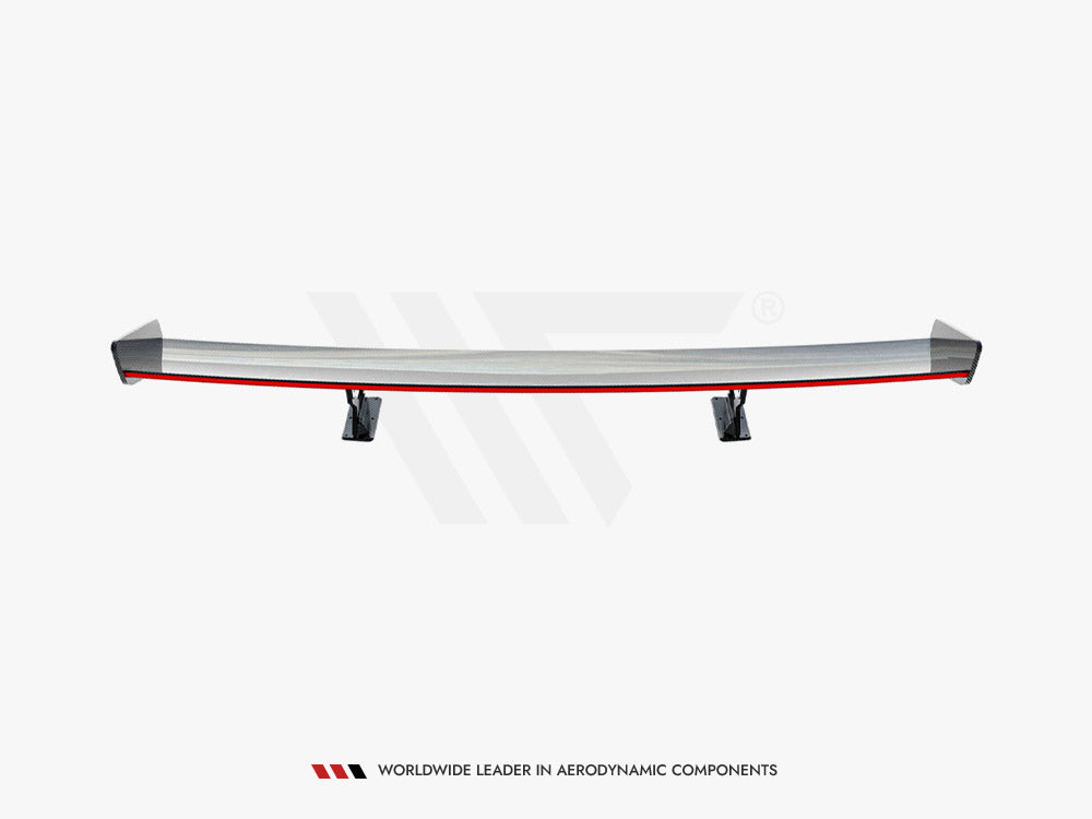 Carbon Spoiler With Internal Brackets Uprights + LED compatible with Chevrolet Camaro SS Mk6 Facelift