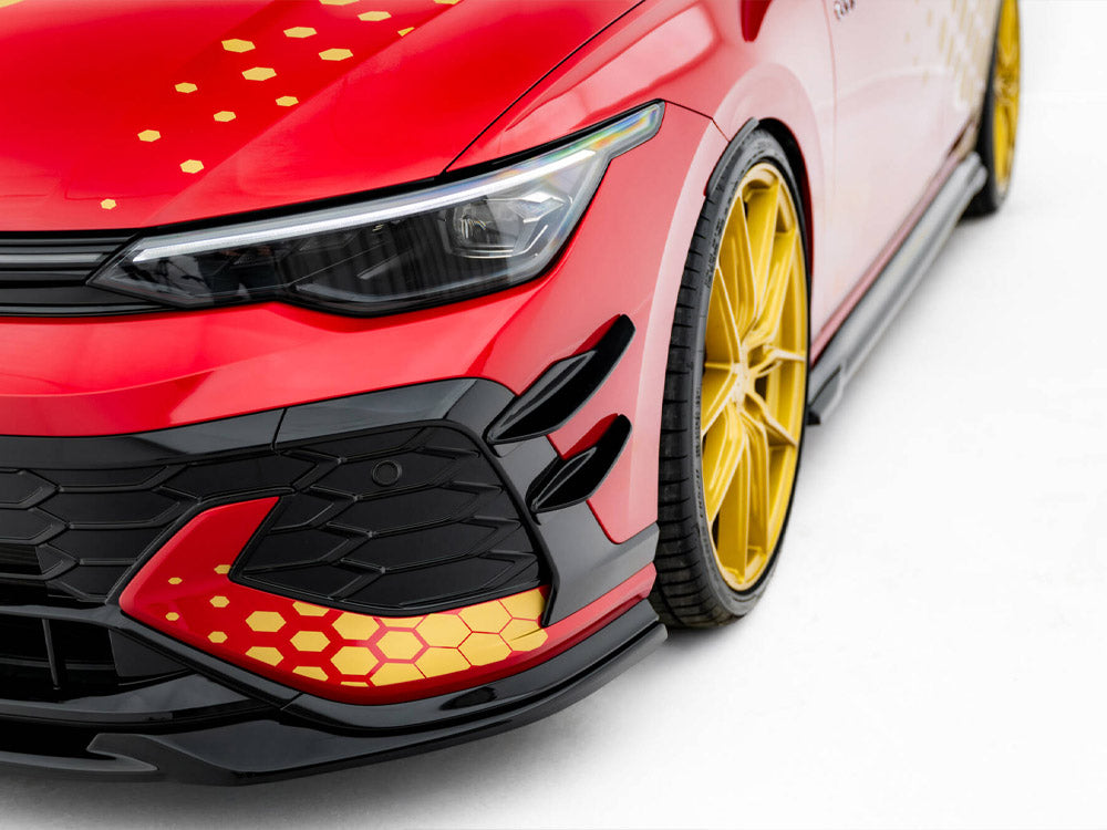 Front Bumper Wings (Canards) compatible with Volkswagen Golf GTI Clubsport Mk8 Facelift