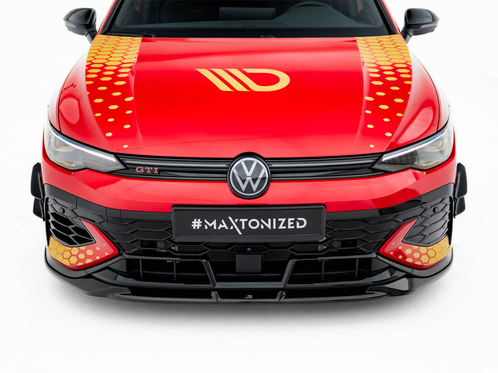 Front Bumper Wings (Canards) compatible with Volkswagen Golf GTI Clubsport Mk8 Facelift