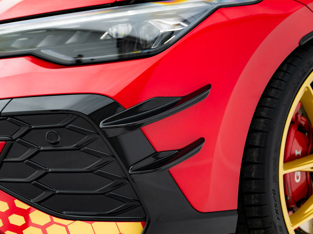 Front Bumper Wings (Canards) compatible with Volkswagen Golf GTI Clubsport Mk8 Facelift