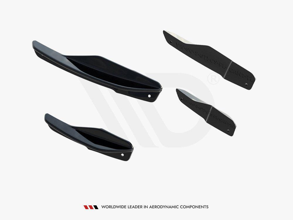 Front Bumper Wings (Canards) compatible with Volkswagen Golf GTI Clubsport Mk8 Facelift